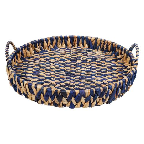  YUVARLAK İKİ RENK KULPLU TEPSİ M