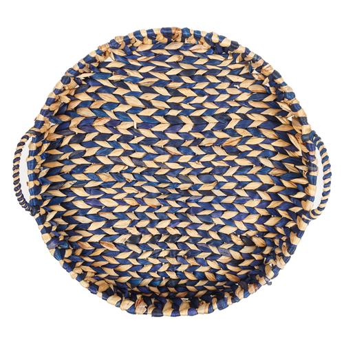  YUVARLAK İKİ RENK KULPLU TEPSİ M