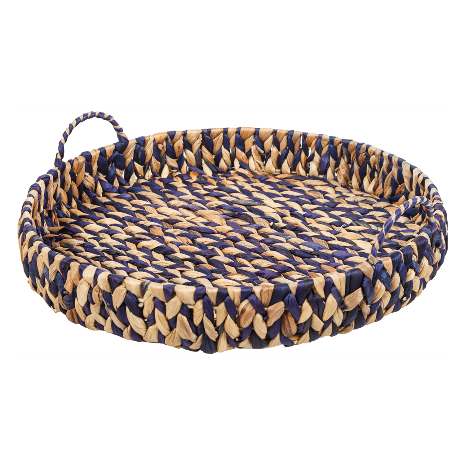 YUVARLAK İKİ RENK KULPLU TEPSİ S