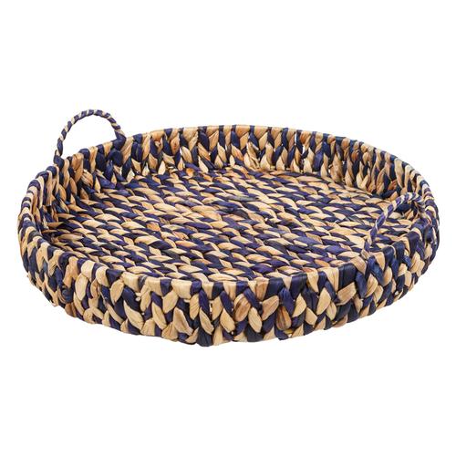  YUVARLAK İKİ RENK KULPLU TEPSİ S