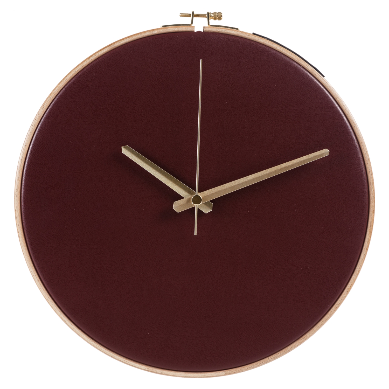 TEXAS DUVAR SAATİ BORDO 30CM