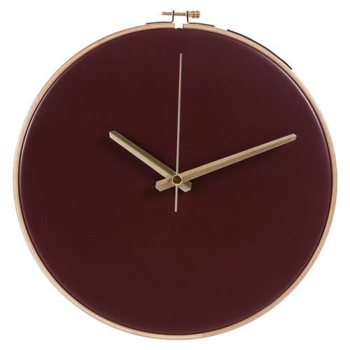  TEXAS DUVAR SAATİ BORDO 30CM