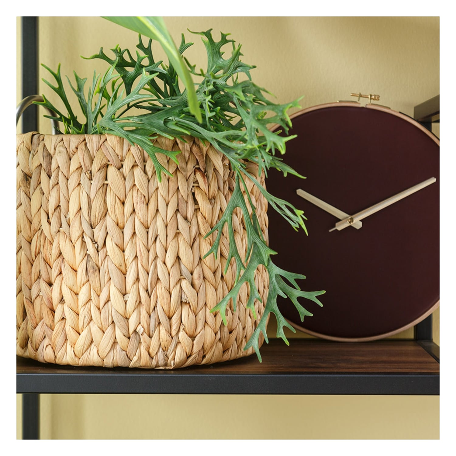 TEXAS DUVAR SAATİ BORDO 30CM