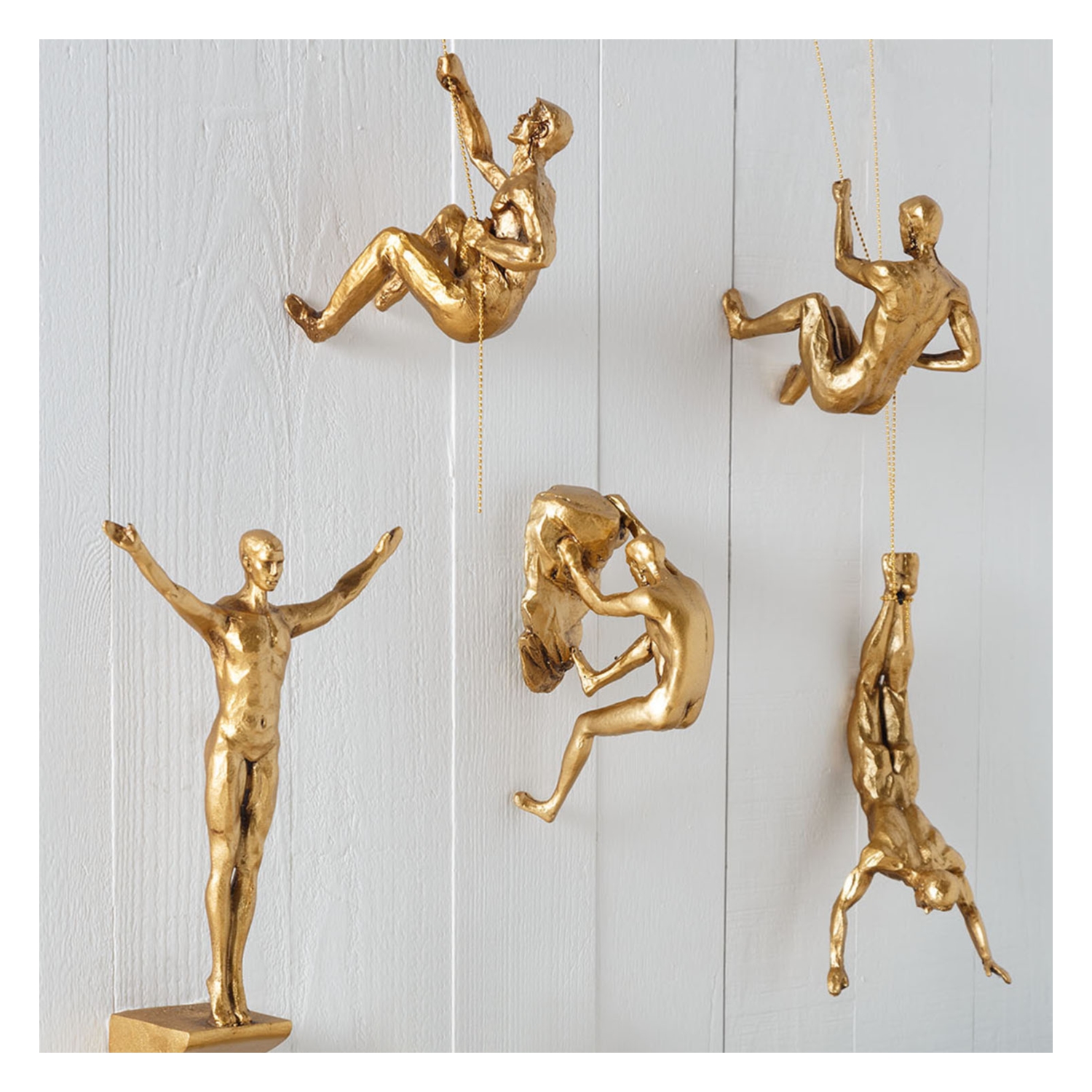 FALLING MAN II GOLD BİBLO 30X10CM