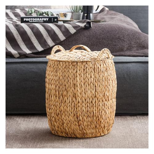  KAPAKLI HASIR SEPET 37X44CM