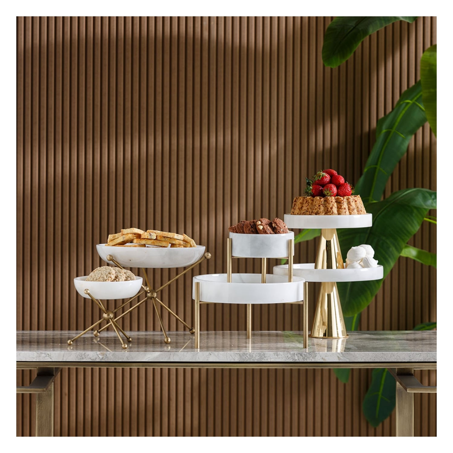 AYAKLI DEKORATİF KASE BEYAZ 25X5CM