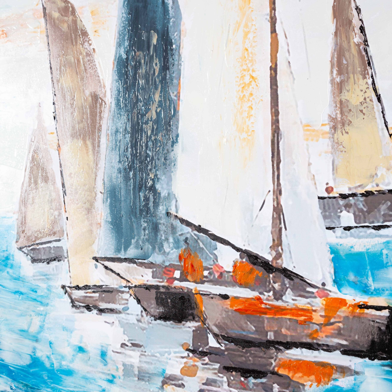 SAILING RACE YAĞLI BOYA TABLO 100X100 CM
