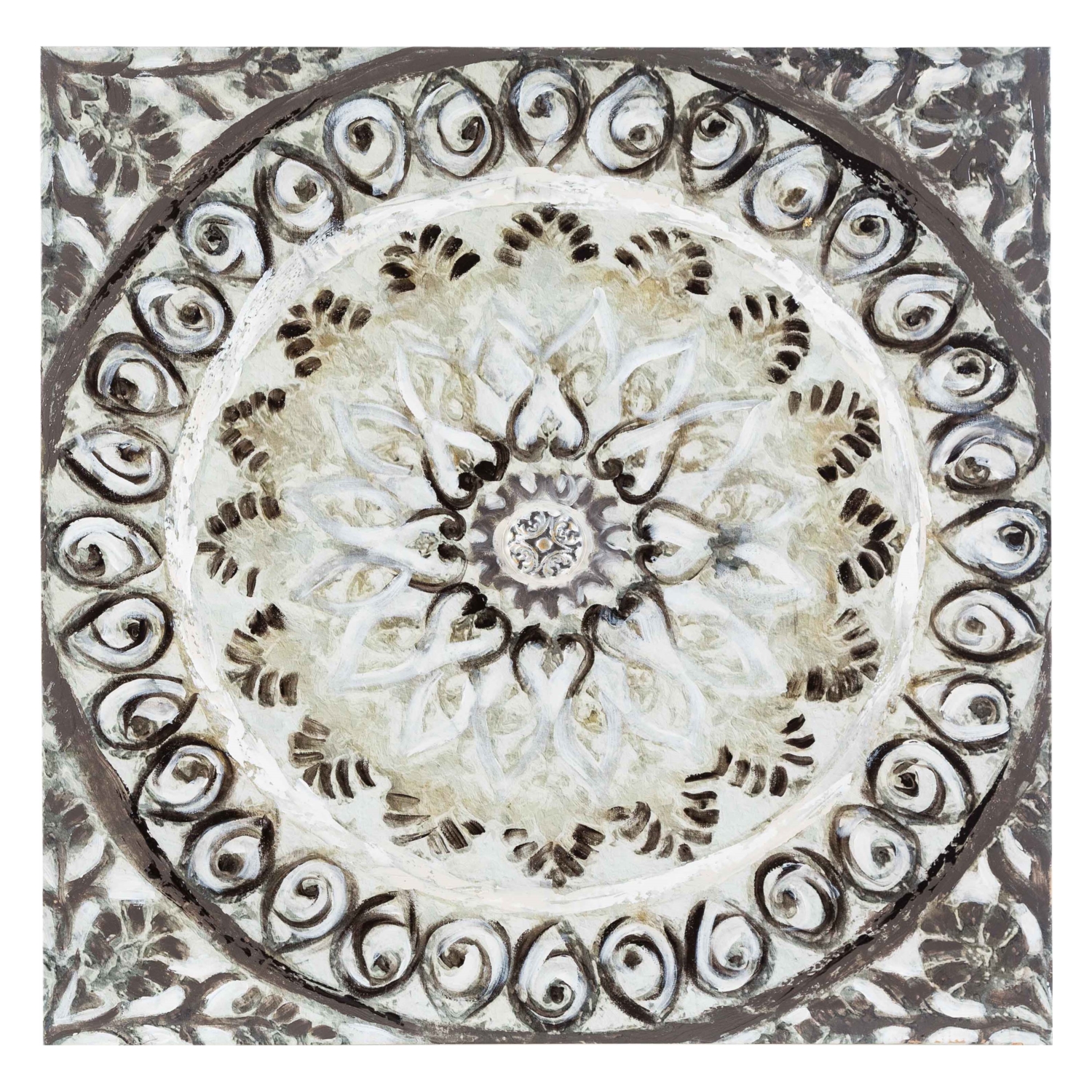 MANDALA STONE YAĞLI BOYA TABLO 100X100 CM