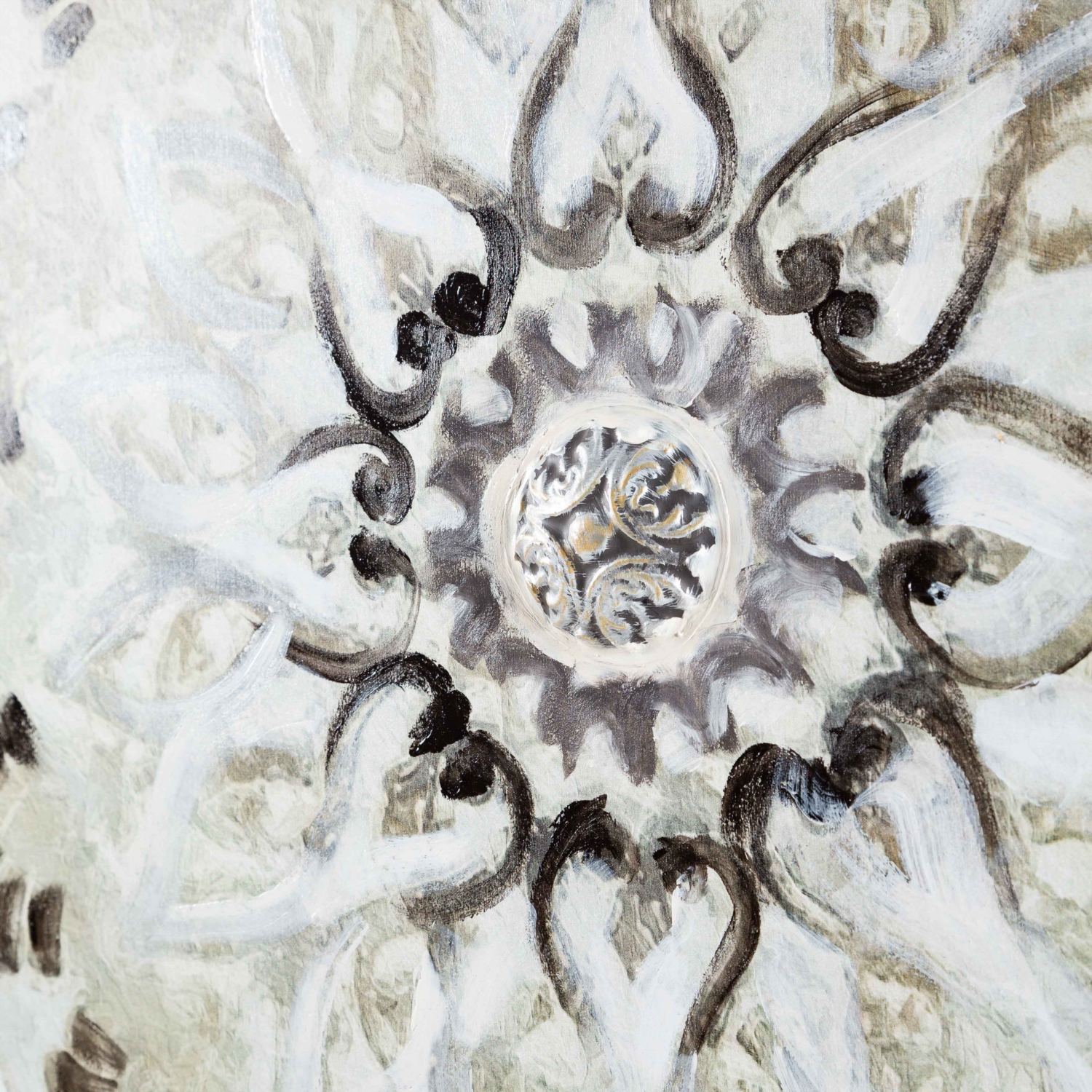 MANDALA STONE YAĞLI BOYA TABLO 100X100 CM