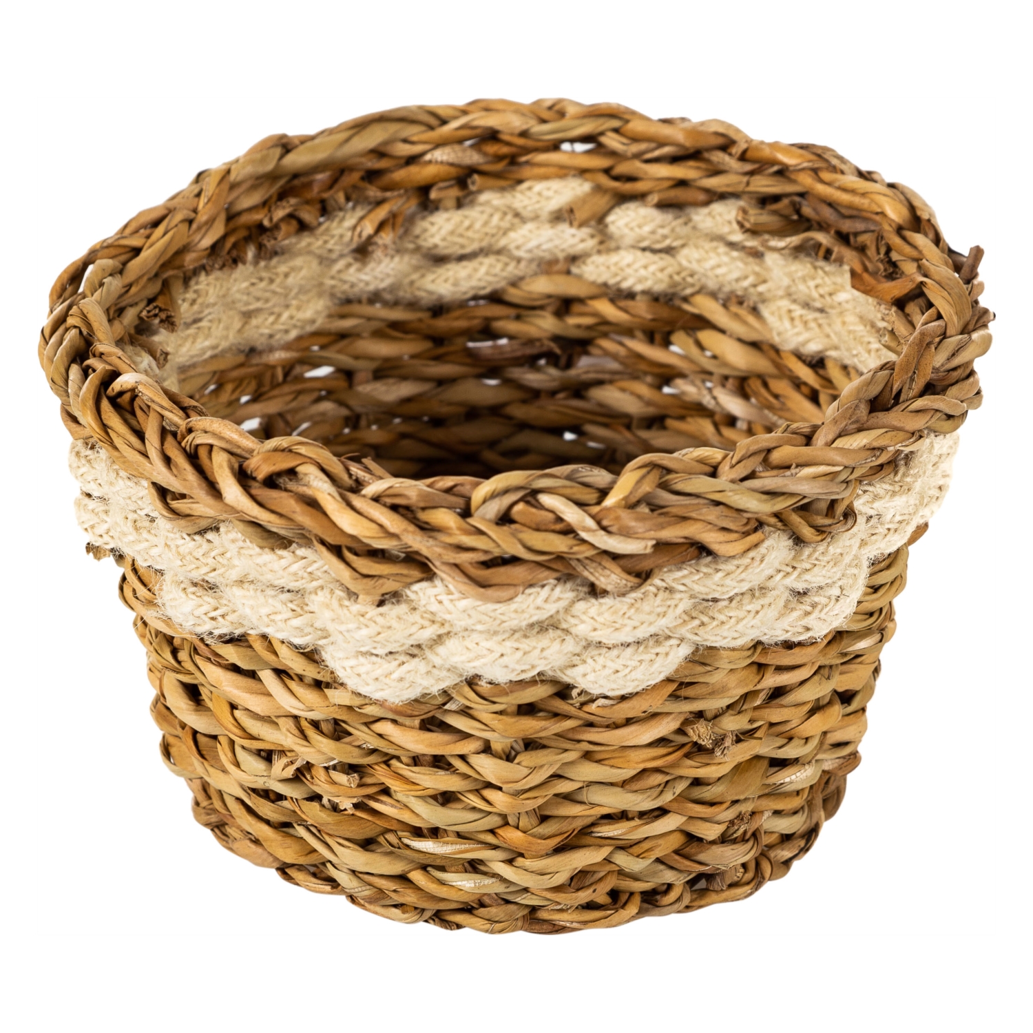 ÇOK AMAÇLI BEYAZ HASIR SEPET M