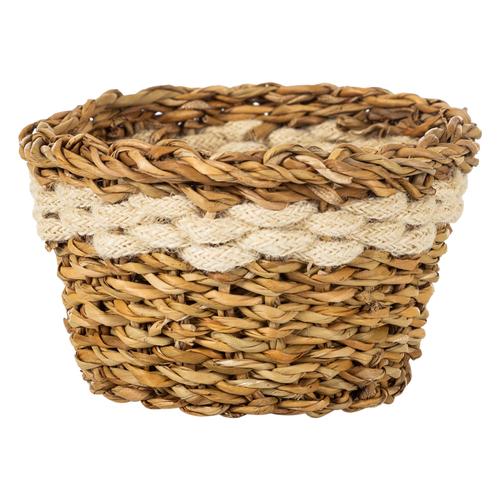  ÇOK AMAÇLI BEYAZ HASIR SEPET M