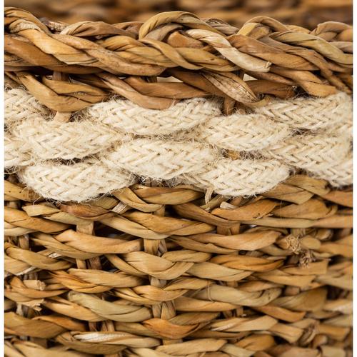  ÇOK AMAÇLI BEYAZ HASIR SEPET M