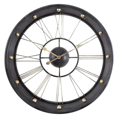  GRI METAL DUVAR SAATİ 80X9,5X80