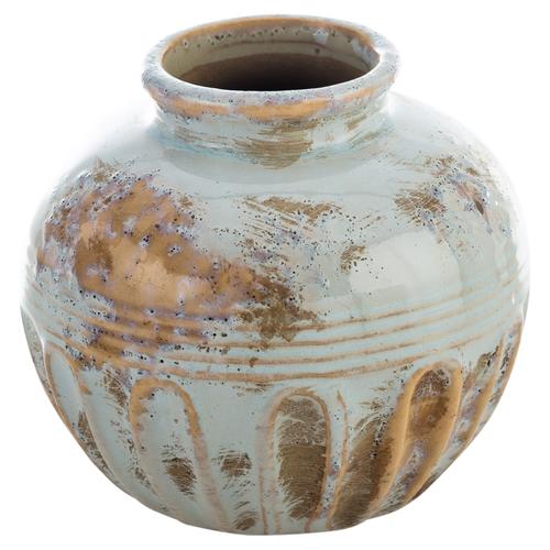  ANTQUE BLUE SERAMİK VAZO 13X12 CM