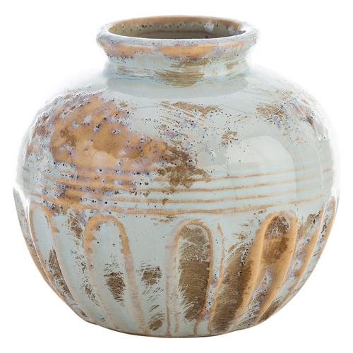  ANTQUE BLUE SERAMİK VAZO 13X12 CM