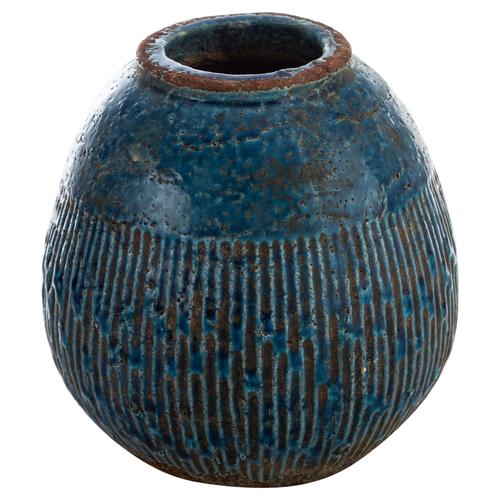  SEA SERAMİK VAZO MAVİ 21X21 CM