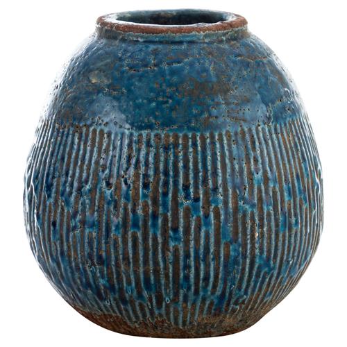  SEA SERAMİK VAZO MAVİ 21X21 CM