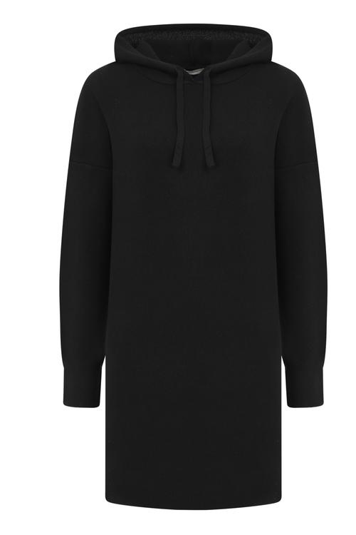  MİDİ KAPÜŞONLU ELBİSE