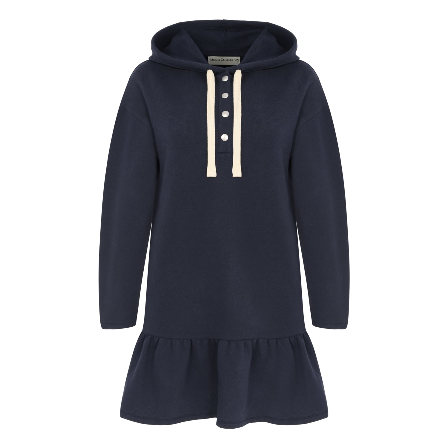 KAPÜŞONLU PİLELİ ÖRME MİNİ ELBİSE