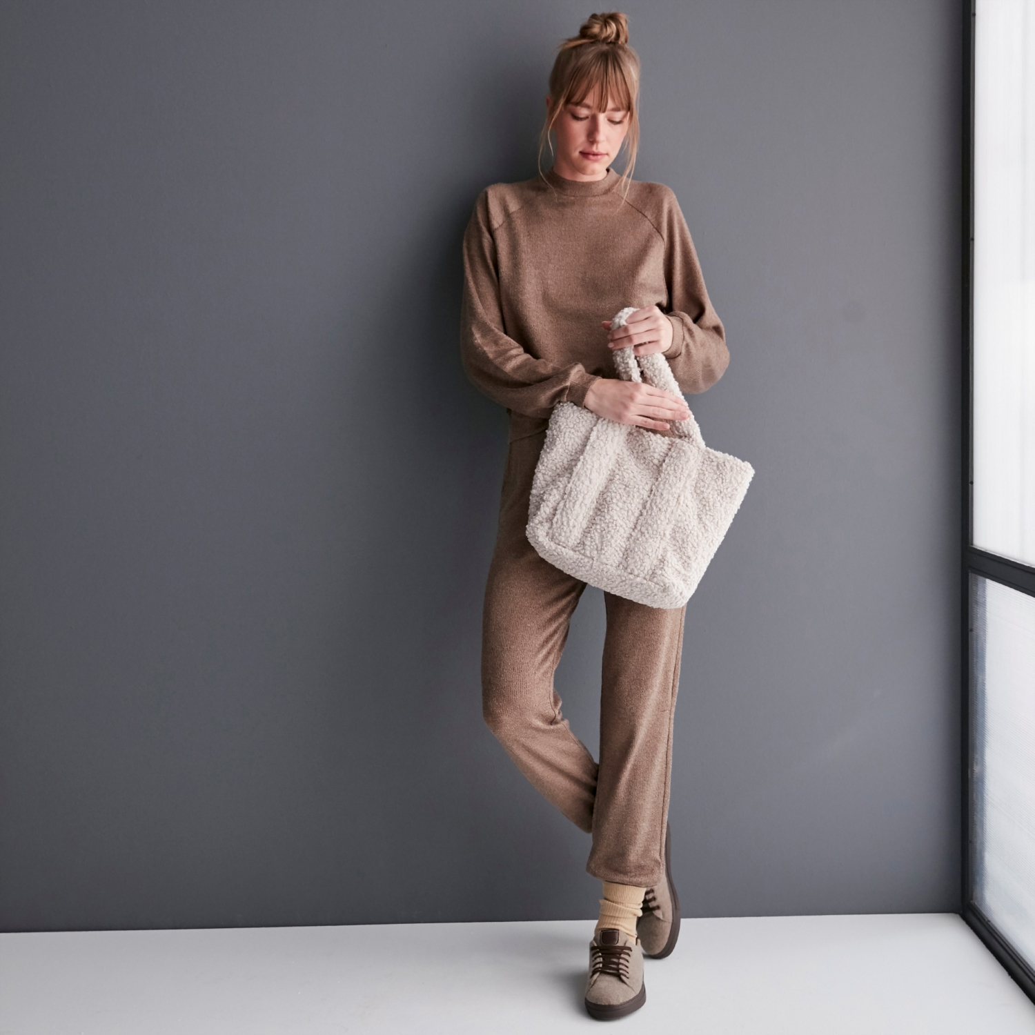 BİSİKLET YAKA TRİKO SWEATSHIRT