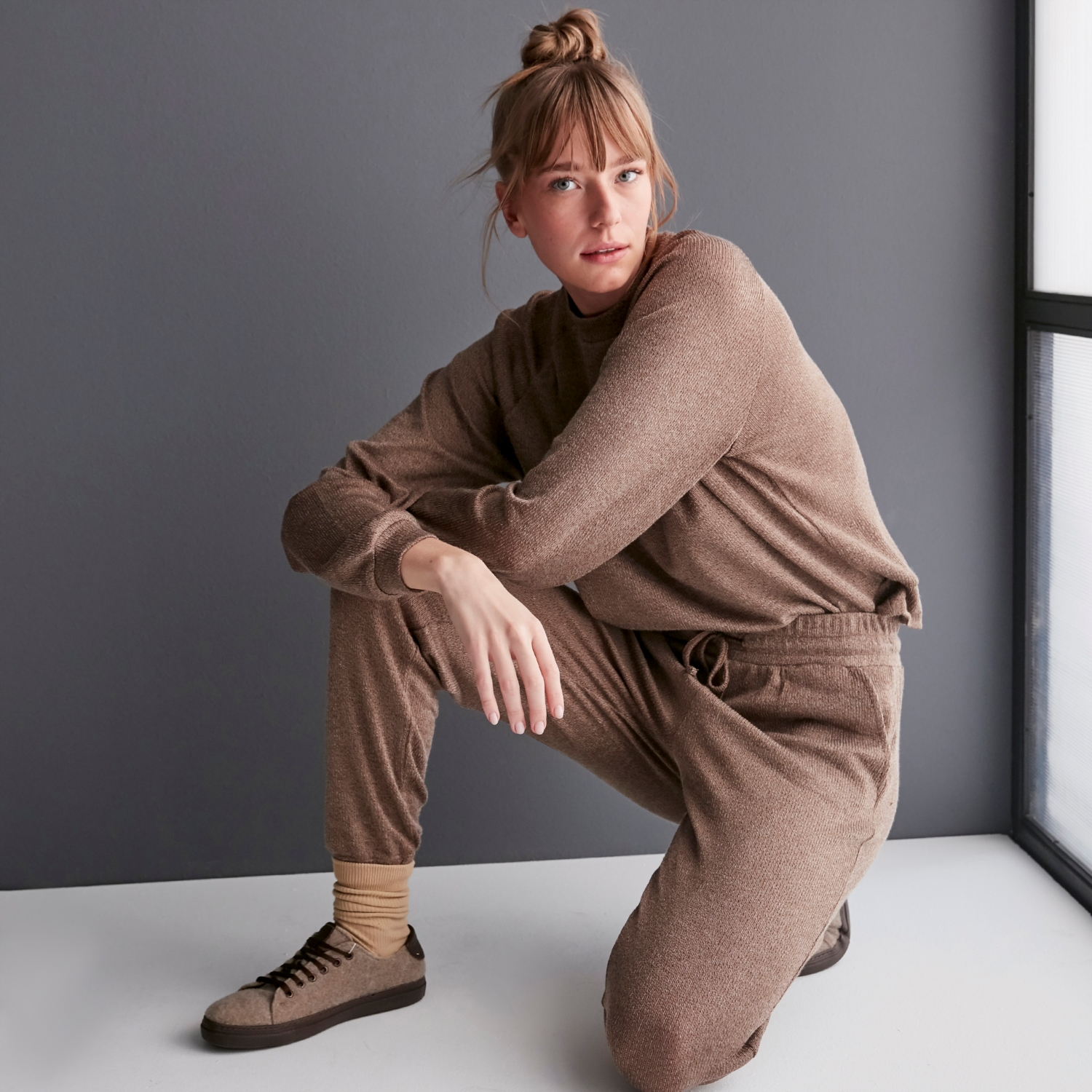 BİSİKLET YAKA TRİKO SWEATSHIRT