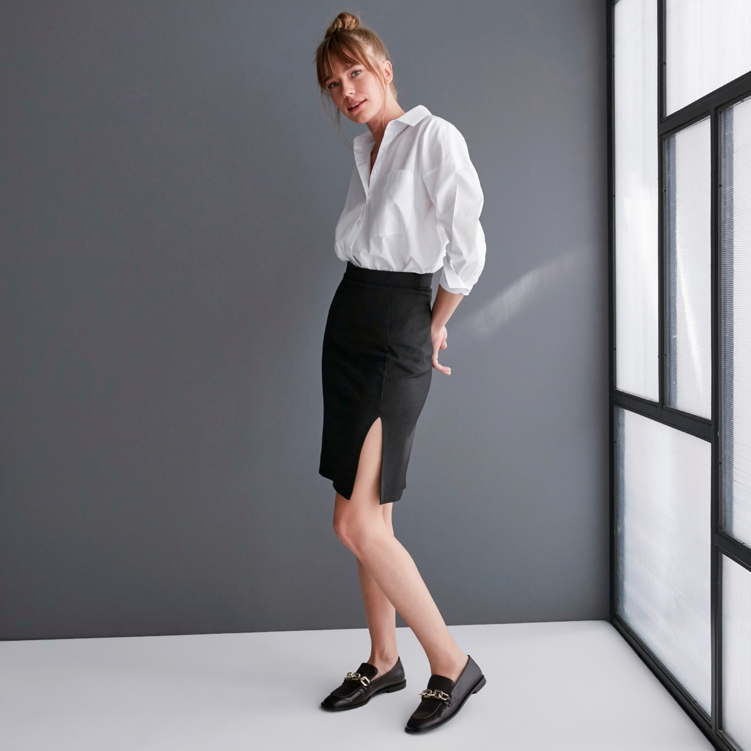 YIRTMAÇ DETAYLI KALEM ETEK