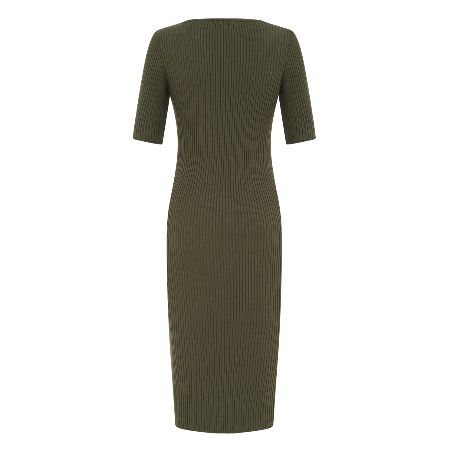 DÜĞMELİ MİDİ TRİKO ELBİSE