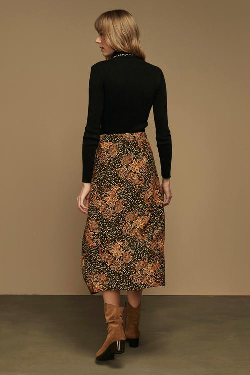  DESENLİ MİDİ ETEK