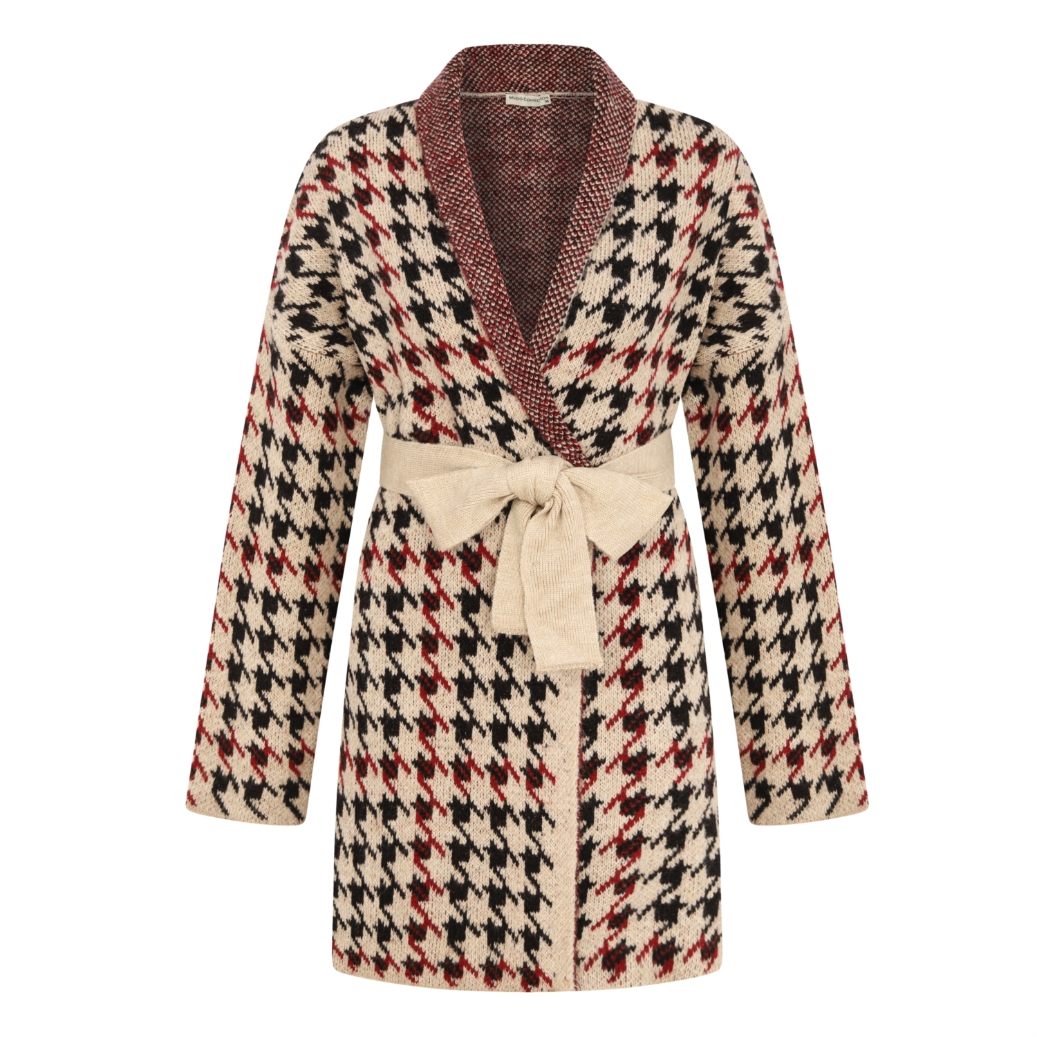 JAKARLI BELİ KUŞAKLI TRİKO MONT CEKET