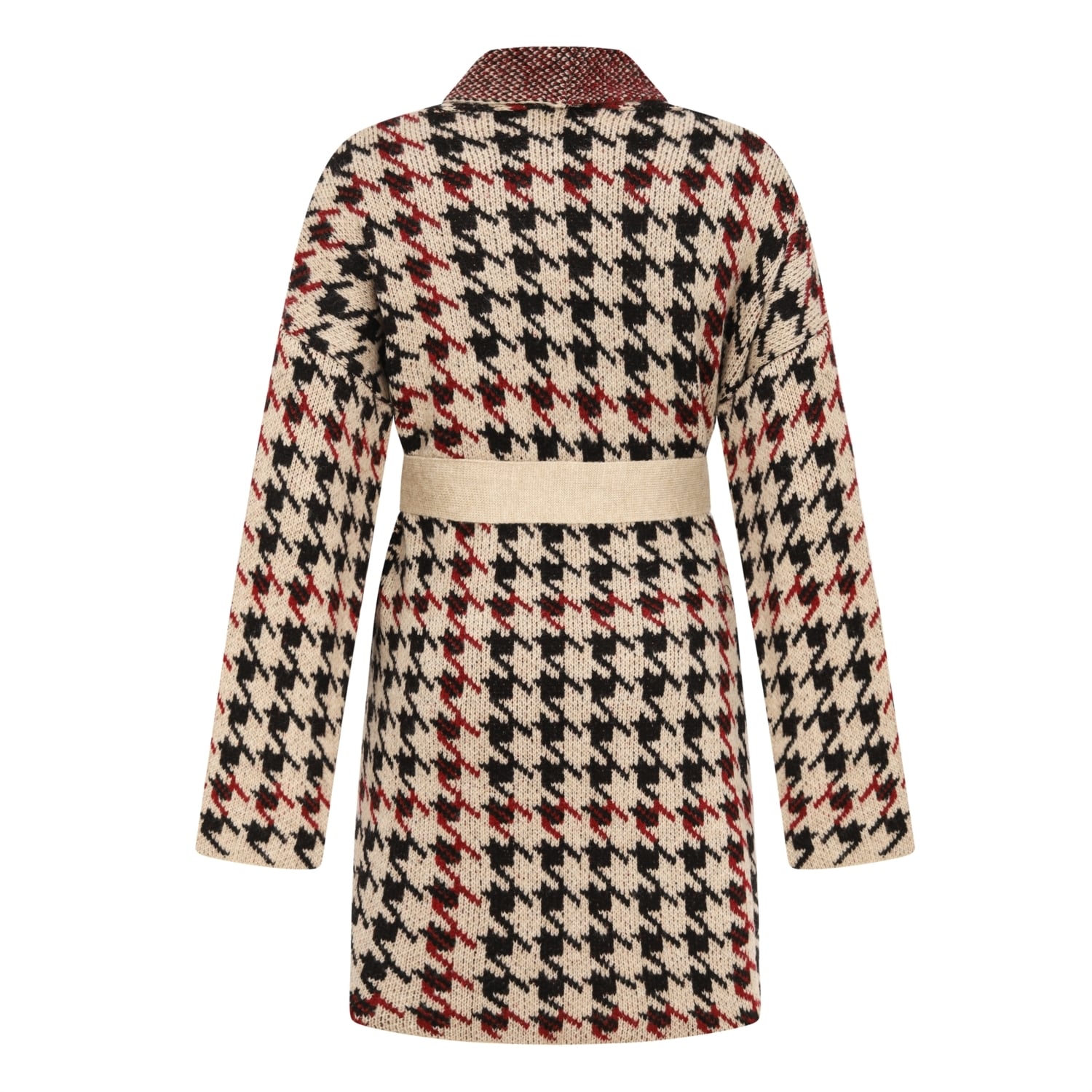 JAKARLI BELİ KUŞAKLI TRİKO MONT CEKET