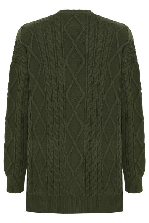  ŞAÇ ÖRGÜLÜ TRİKO HIRKA