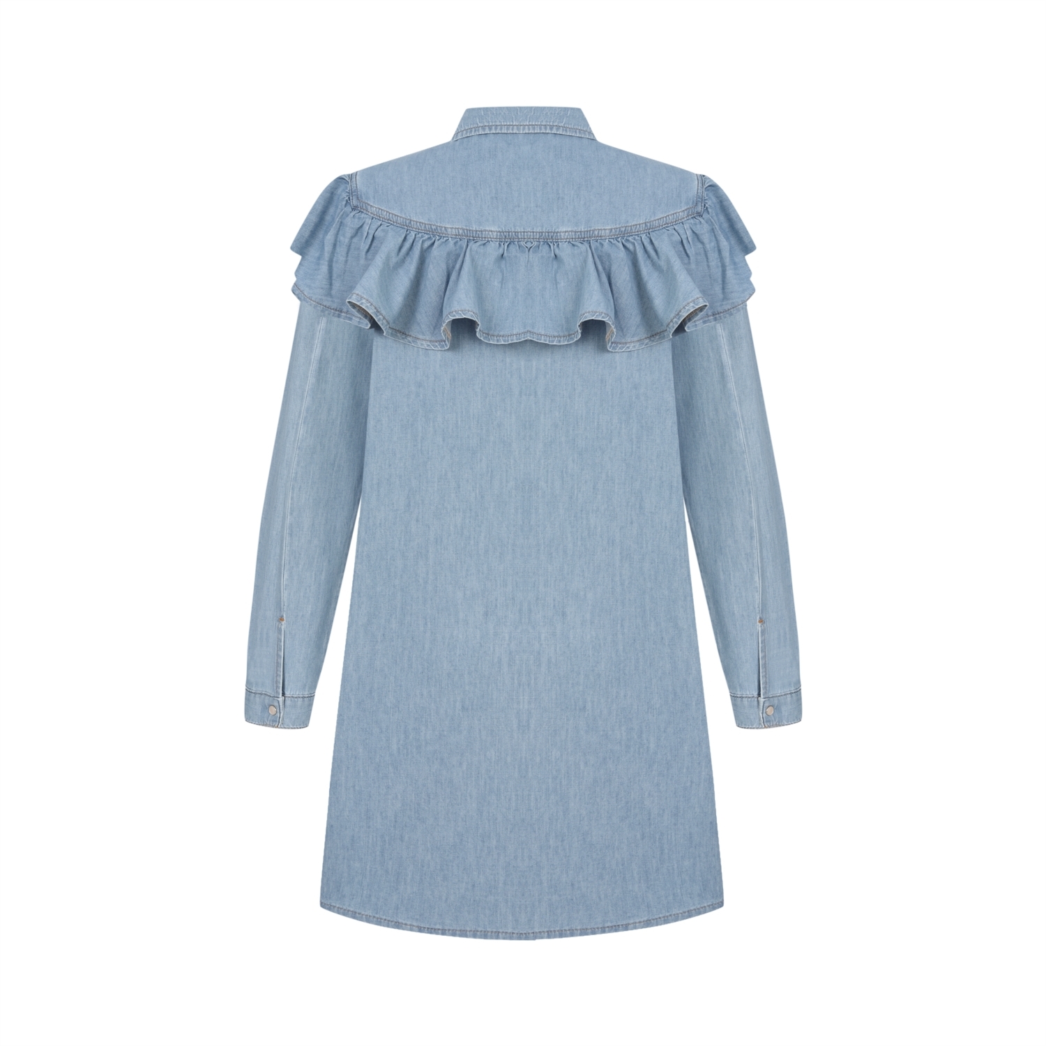 FIRFIRLI MİNİ KOT ELBİSE