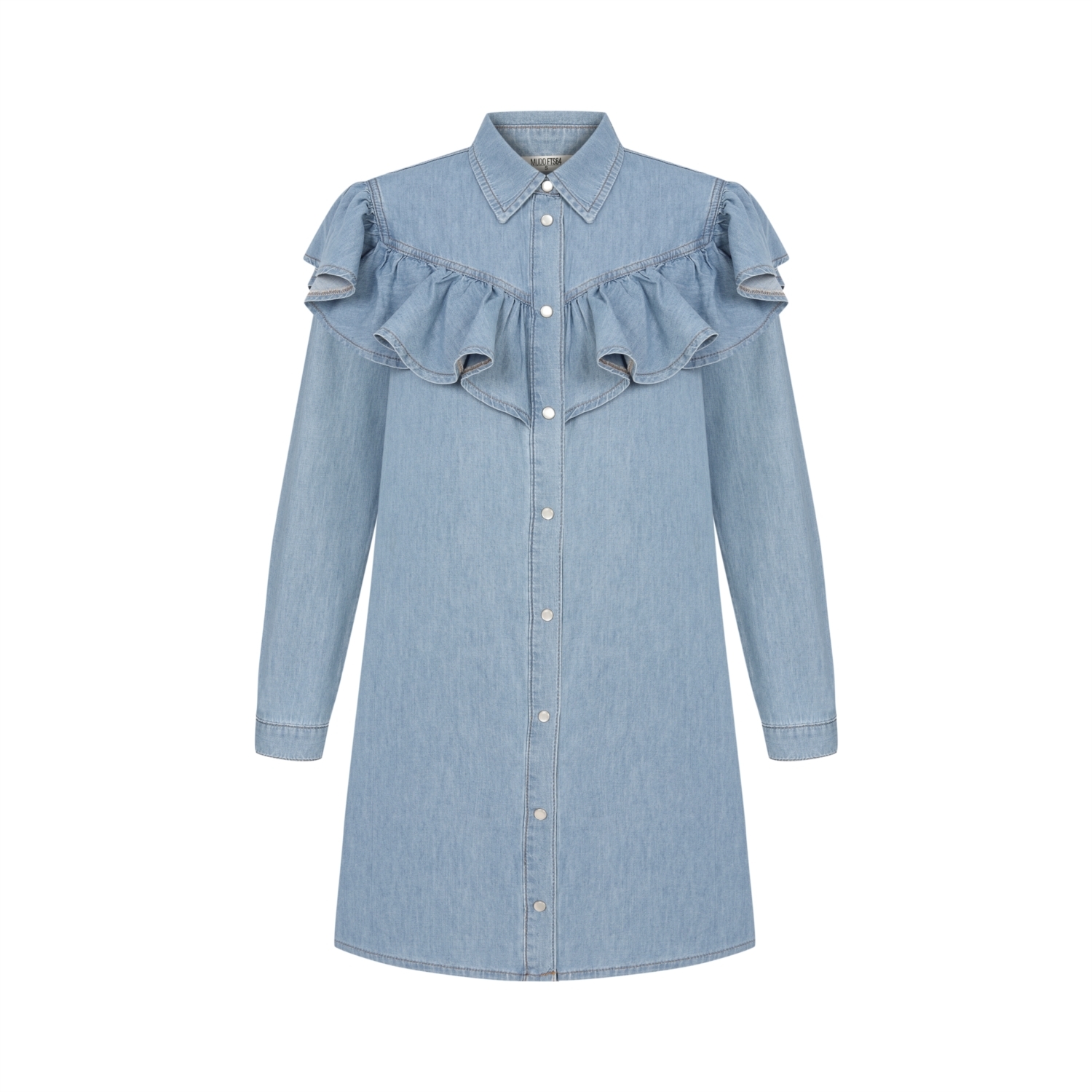 FIRFIRLI MİNİ KOT ELBİSE