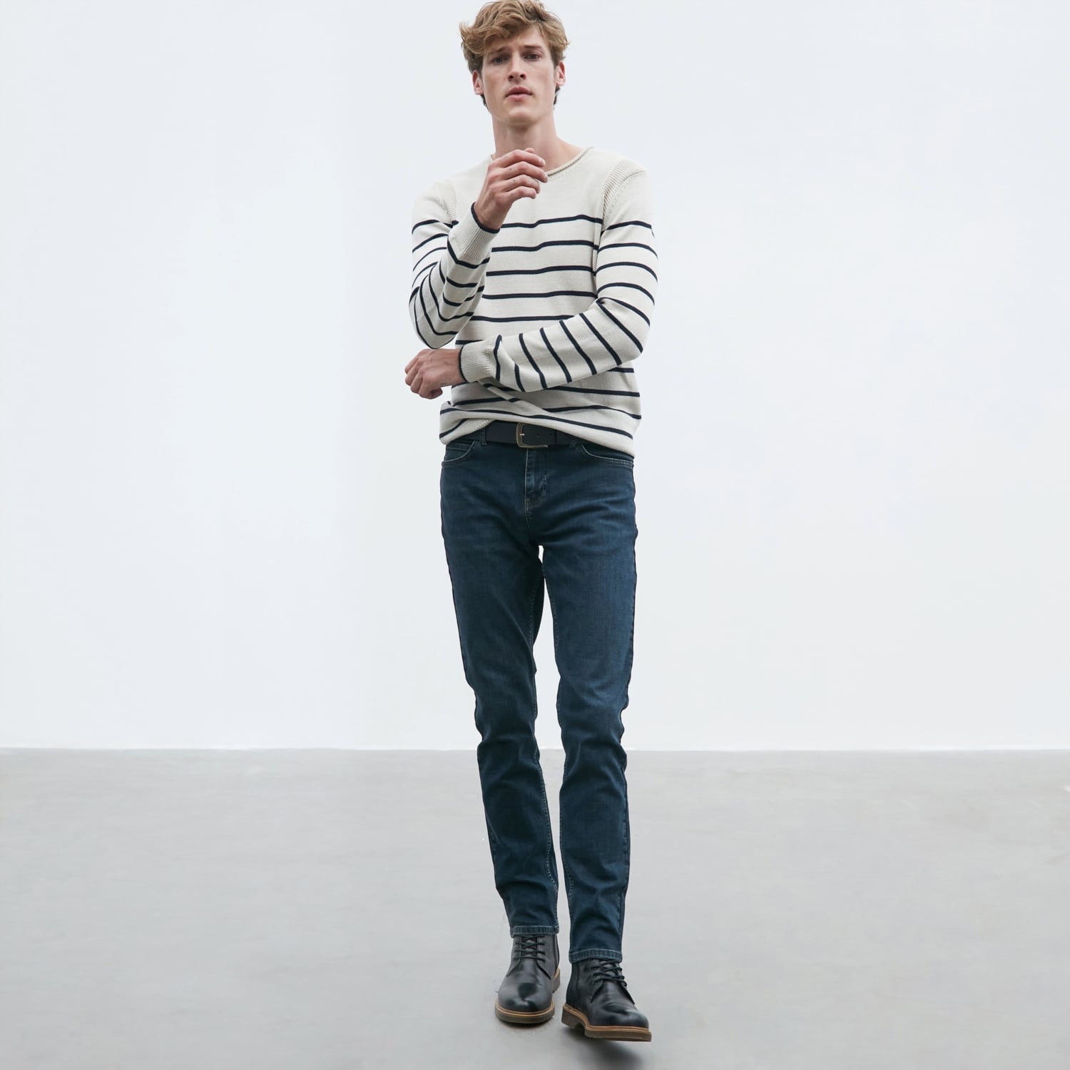 ÇİZGİLİ TRİKO KAZAK