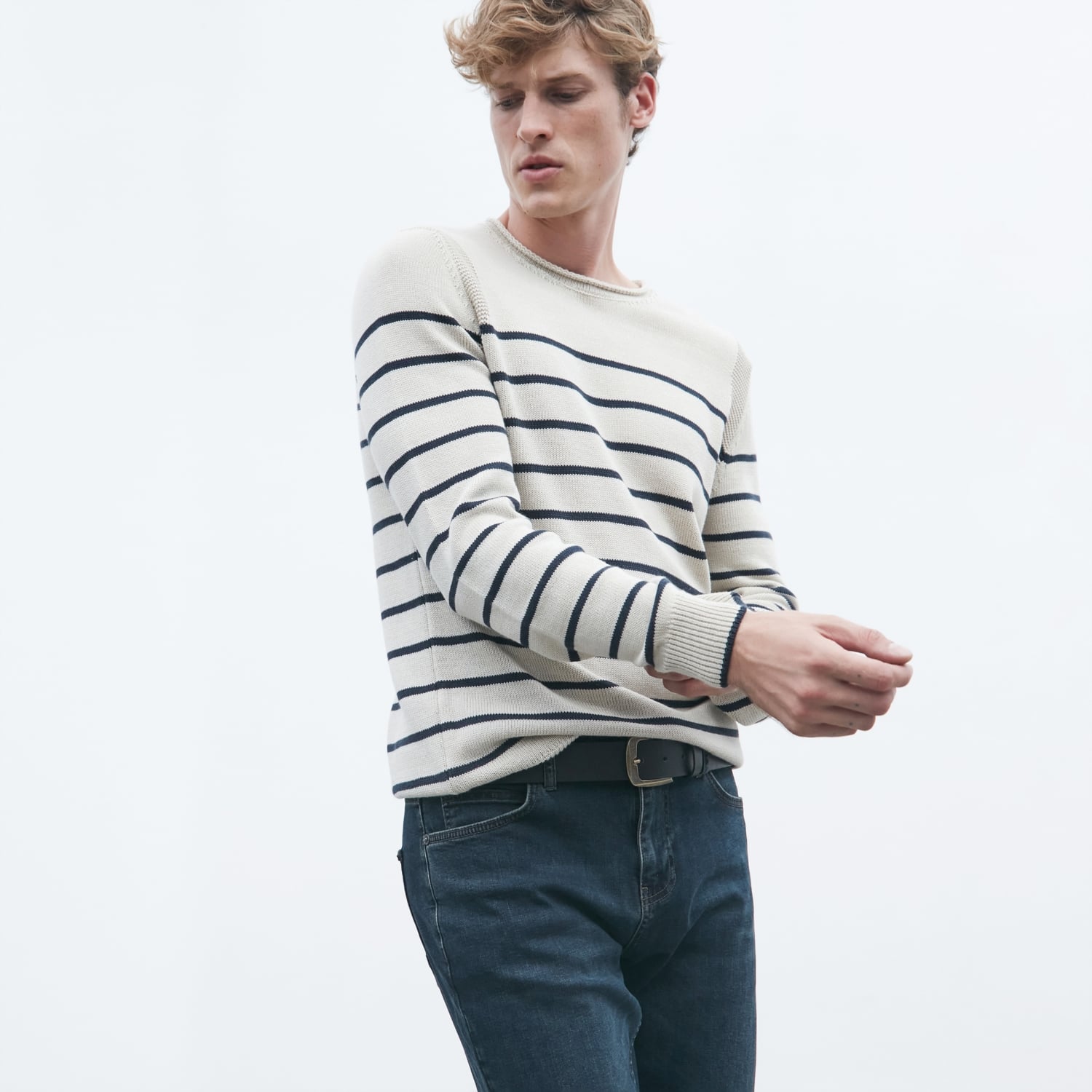 ÇİZGİLİ TRİKO KAZAK