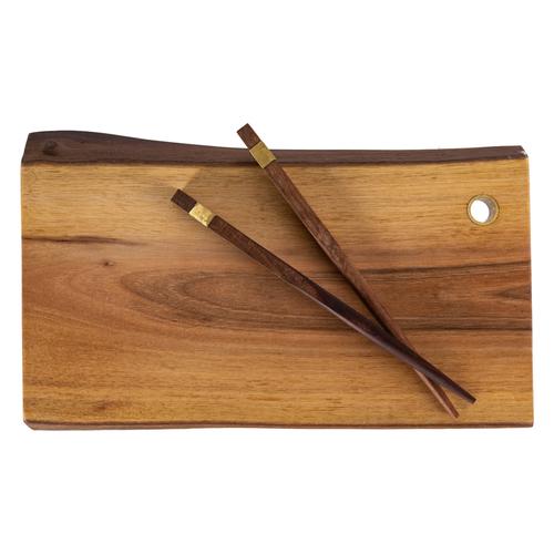  JUGLANS DEKORATİF AHŞAP TABAK 32X13X2,5 CM