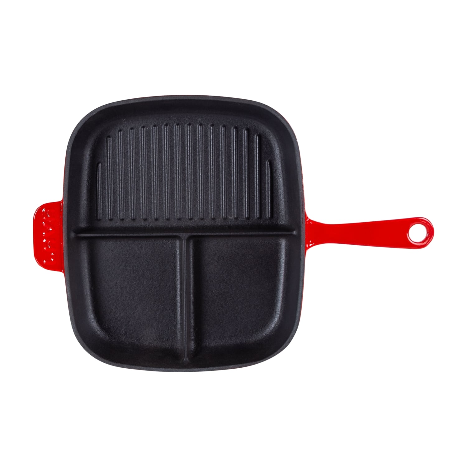 LAVA BÖLMELİ GRIL TAVA KIRMIZI 26X30CM