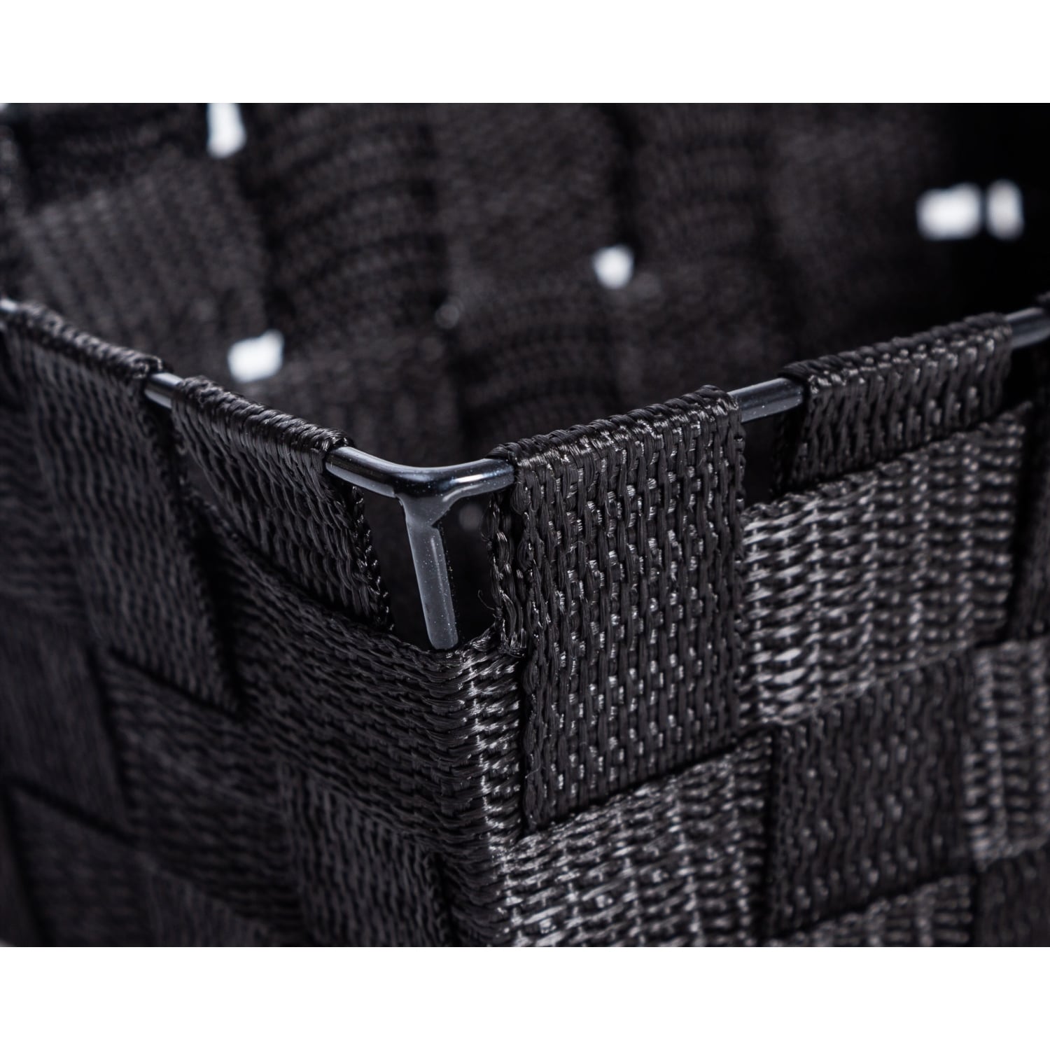 ORGANİZER SEPET SİYAH 19X14X9CM