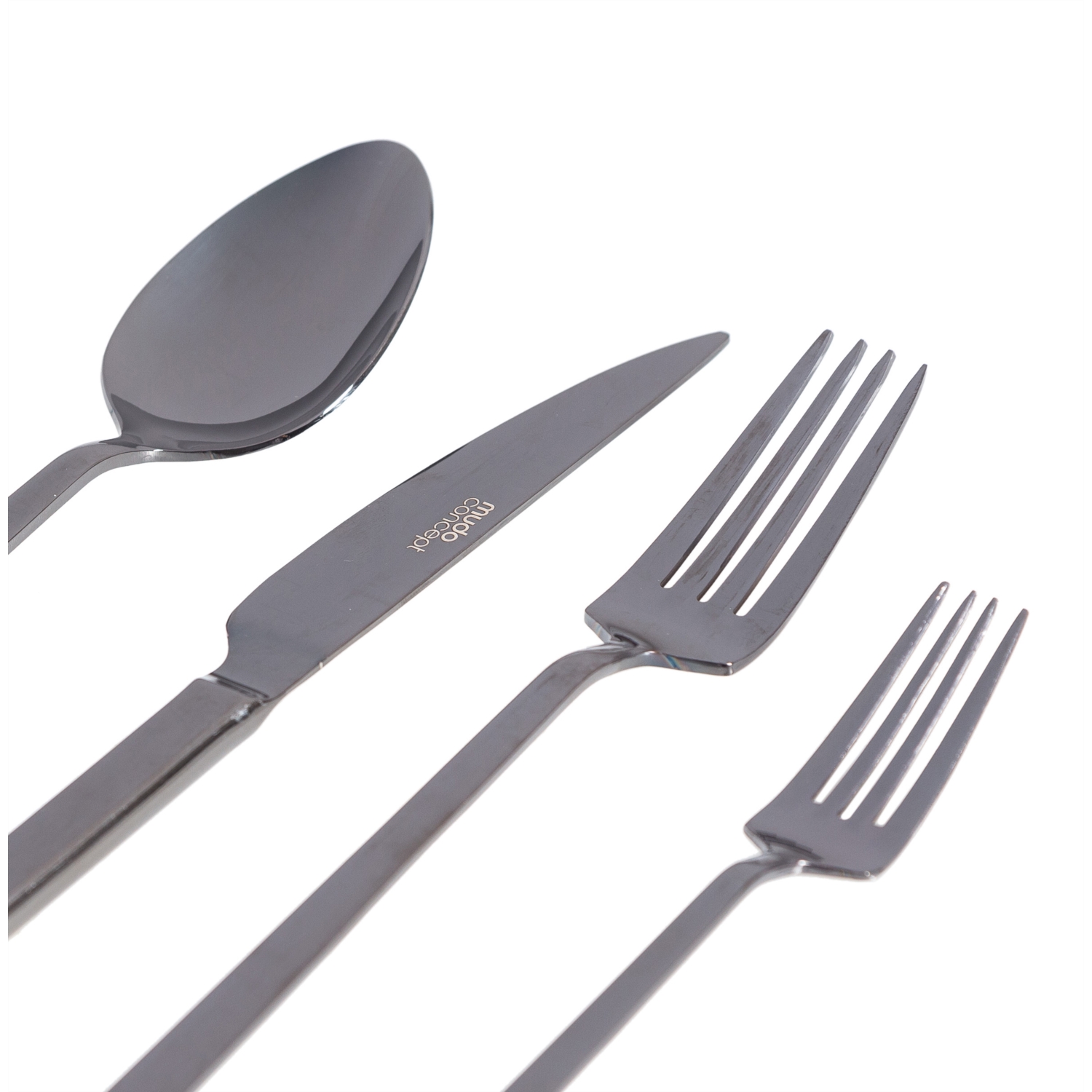 LINEA ÇATAL KAŞIK BIÇAK TAKIMI 24 PARÇA SİYAH