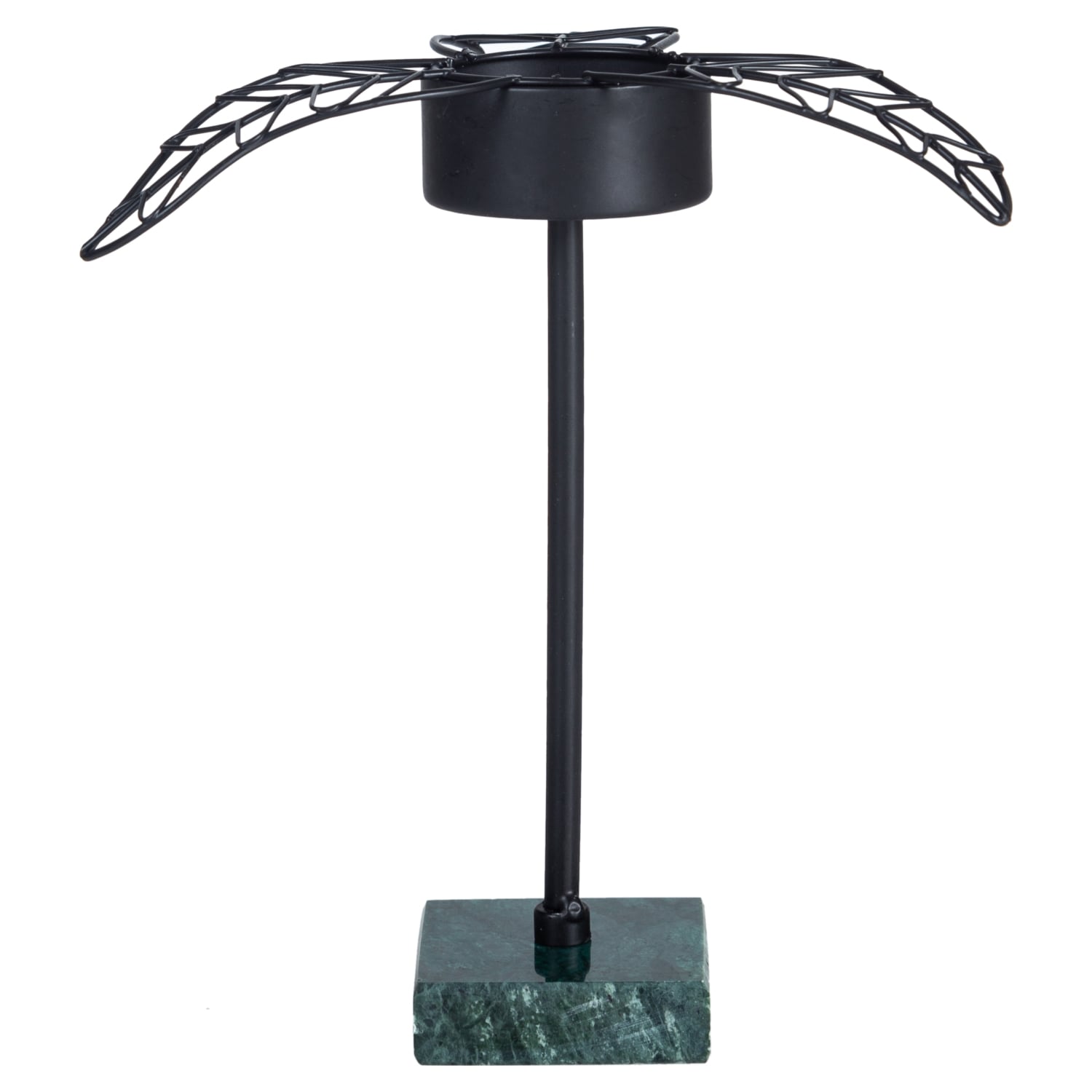 LEAVES SİYAH TEALIGHT MUMLUK 16X14X17CM