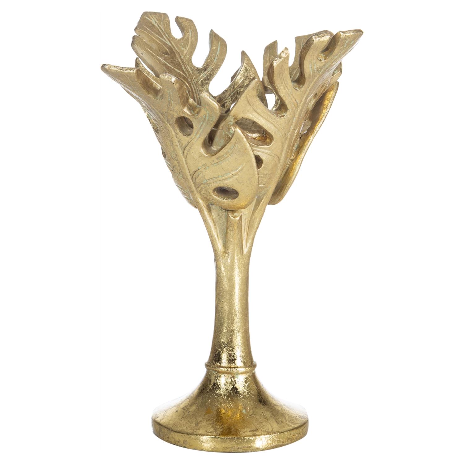 FOLIA GOLD TEALIGHT MUMLUK 14X12X20CM