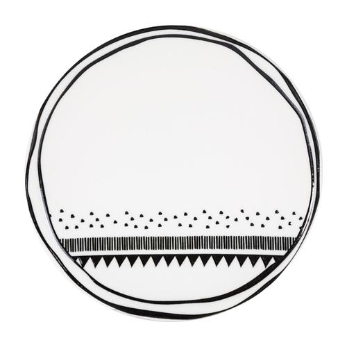  BLACK CHIC PASTA TABAĞI SETİ 6LI - 21 CM