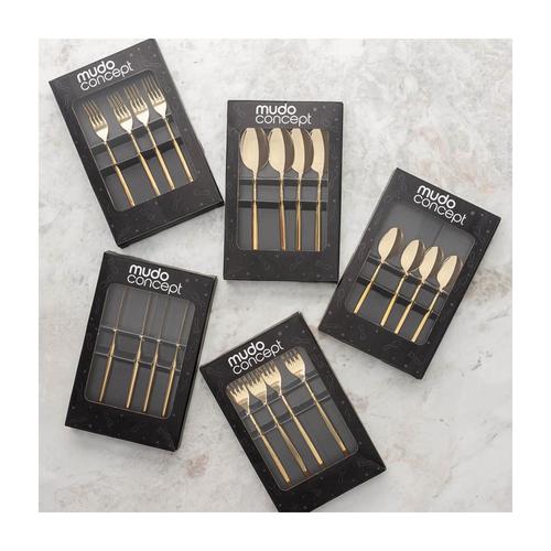  GRACE YEMEK BIÇAĞI SETİ 4 PARÇA - GOLD