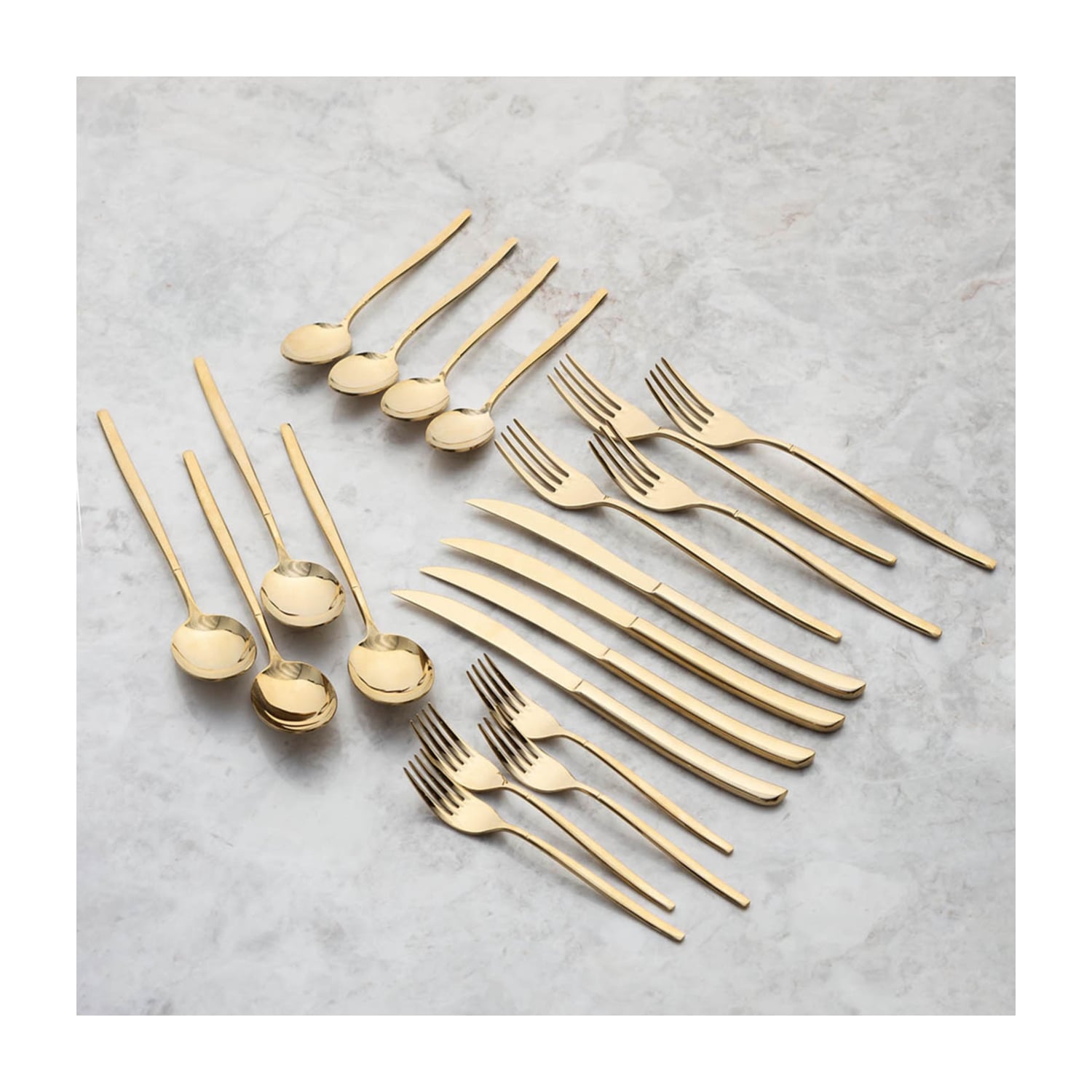 GRACE YEMEK BIÇAĞI SETİ 4 PARÇA - GOLD