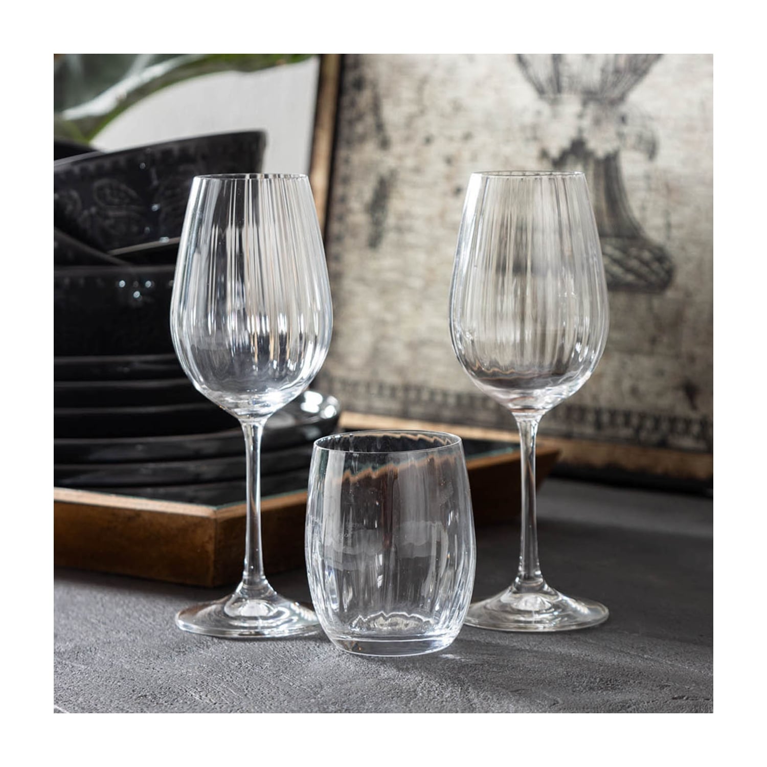 CRYSTALLINE OPTICAL BARDAK SETİ 6LI 350ML