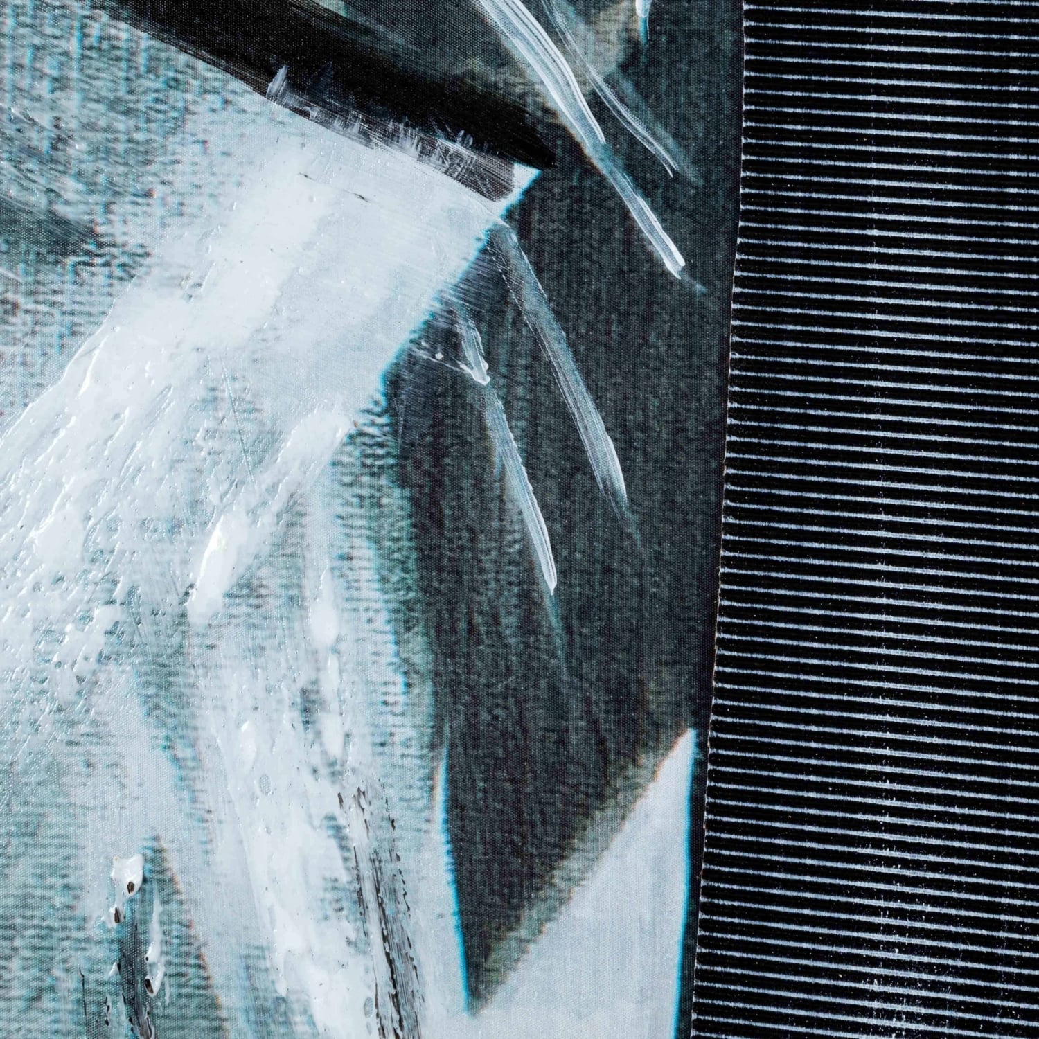 BLACK-GOLD ABSTRACT KABARTMALI TABLO 120x180CM