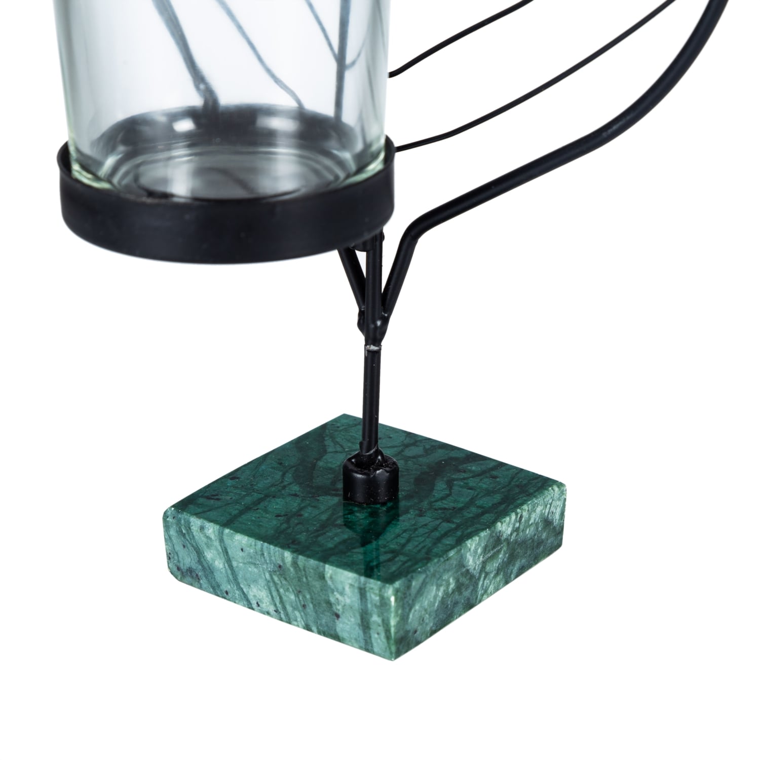 LEAF SİYAH TEALIGHT MUMLUK 11X9X24CM