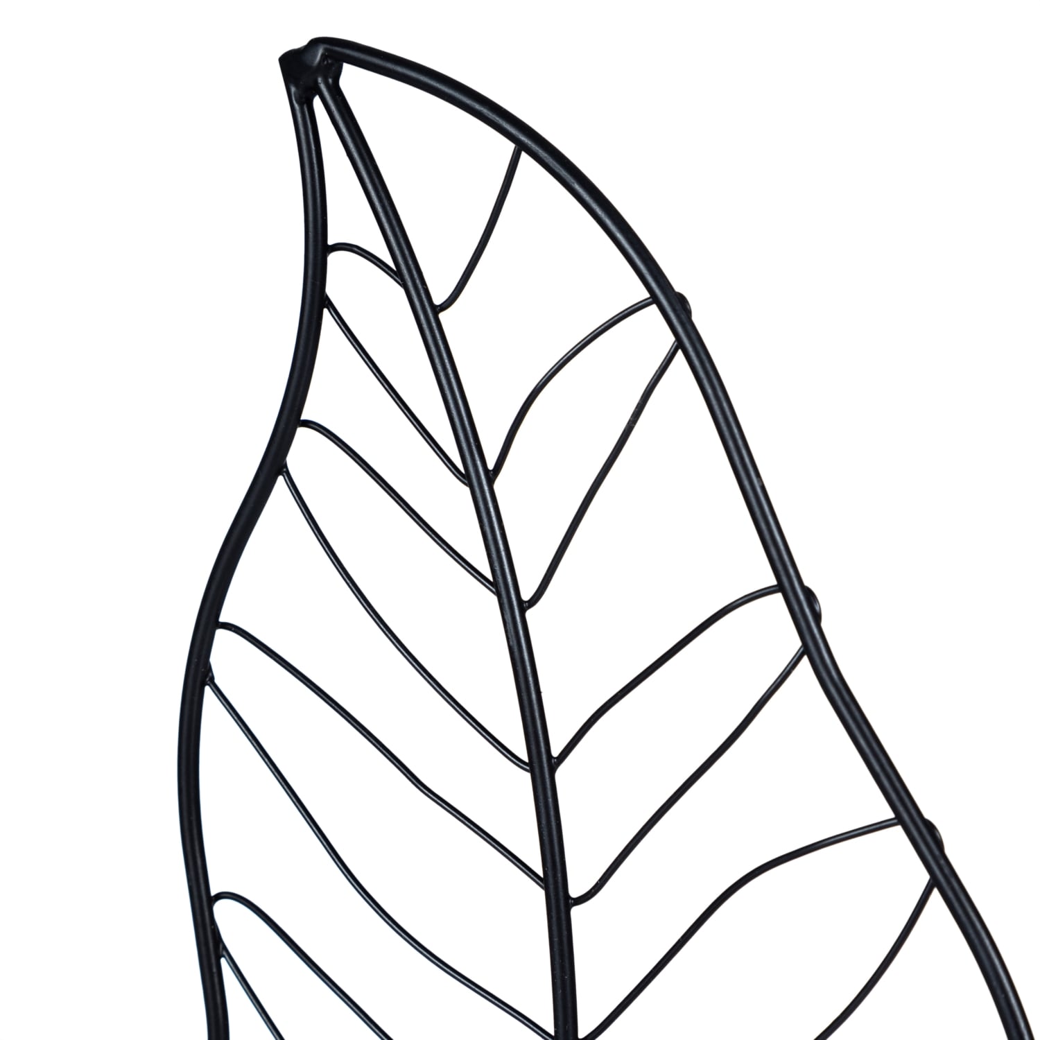 LEAF SİYAH TEALIGHT MUMLUK 11X9X24CM