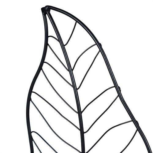  LEAF SİYAH TEALIGHT MUMLUK 11X9X24CM