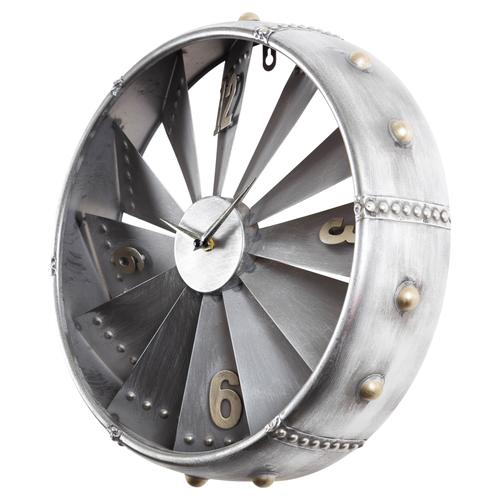  VARIATIONS DUVAR SAATİ - GRİ - 40X9,5X40 CM